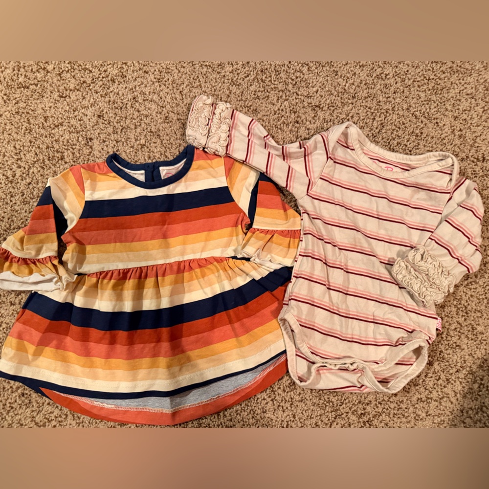 Ruffle Butts baby girl shirt lot